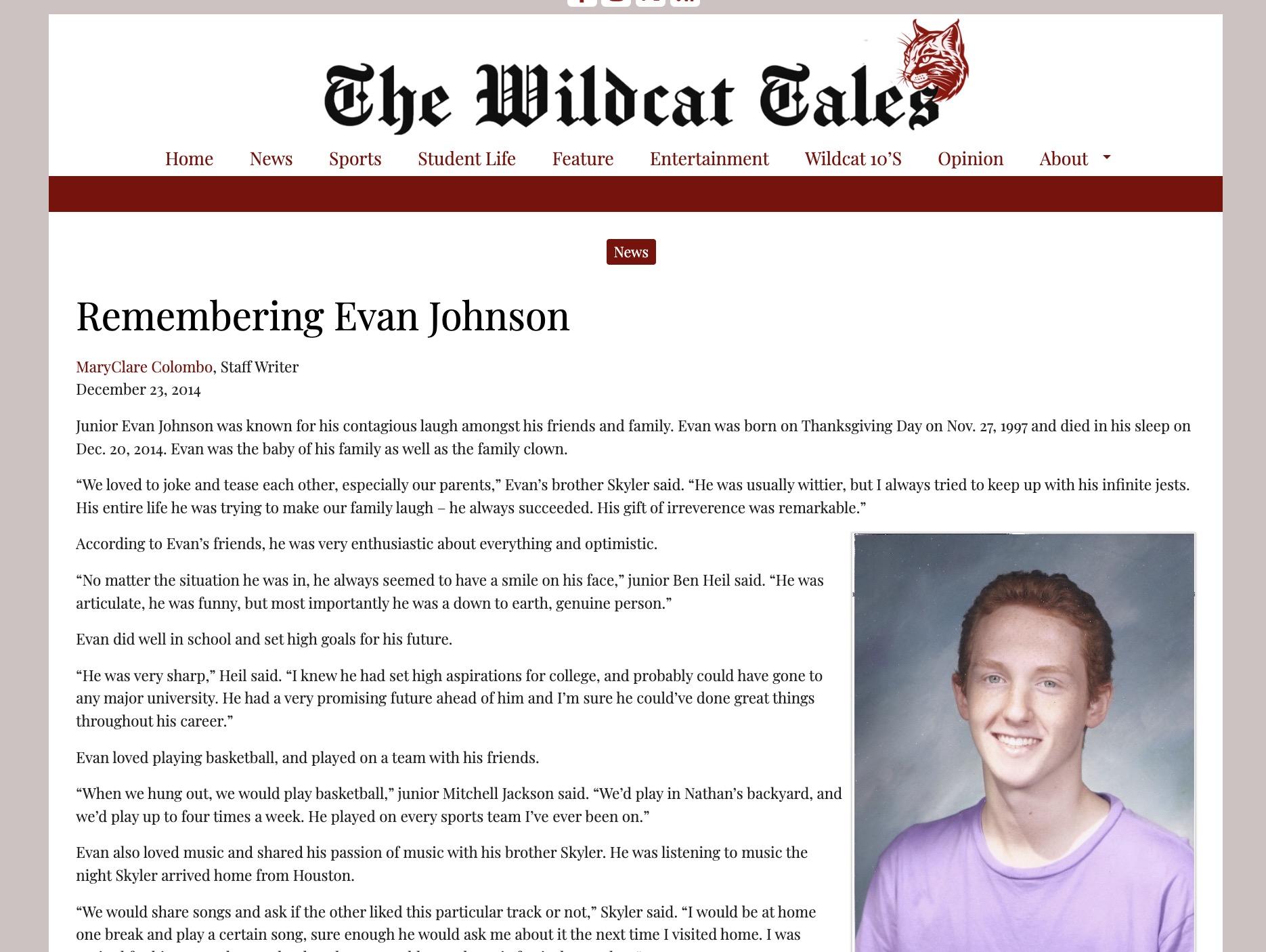 Wildcat Tales Article Preview